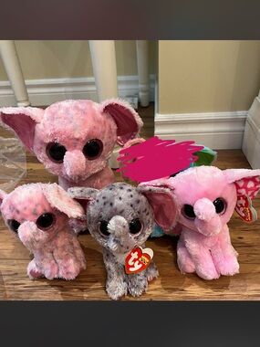 Ty Beanie Boos Elephant Bundle. All for $18